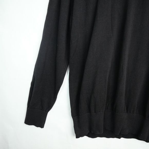 U.S. Polo Assn Men's Black Crew Neck Pullover 100% Cotton Sweater Size XL - Picture 3 of 13